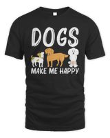 Cute Dog Design For Men Women Puppy Pet Animal Breed Lovers T-Shirt Unisex Standard T-Shirt black s