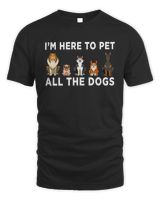 Cute Dog Design For Men Women Puppy Pet Companion Dog Lover T-Shirt Unisex Standard T-Shirt black s