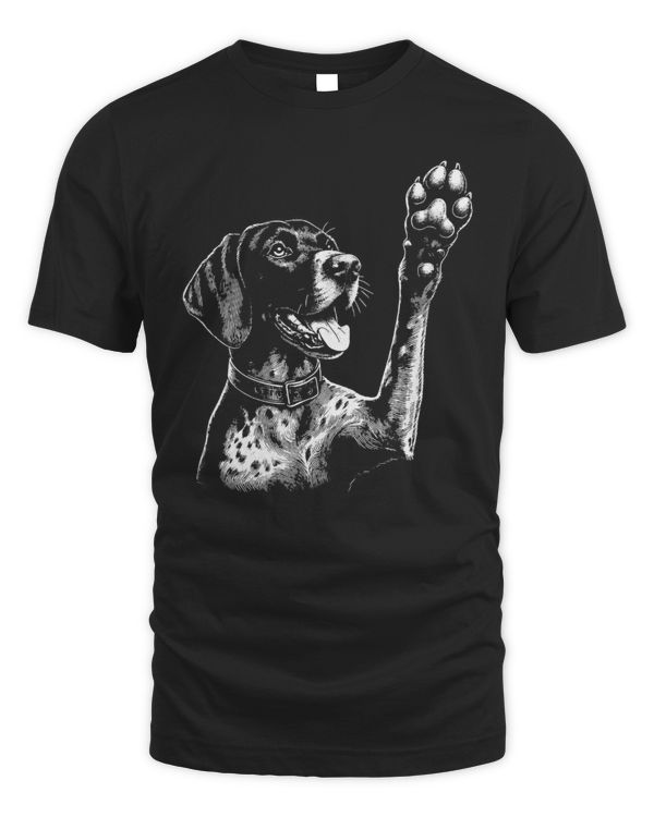 German Shorthaired Pointer Dog Face Art For Women And Men T-Shirt