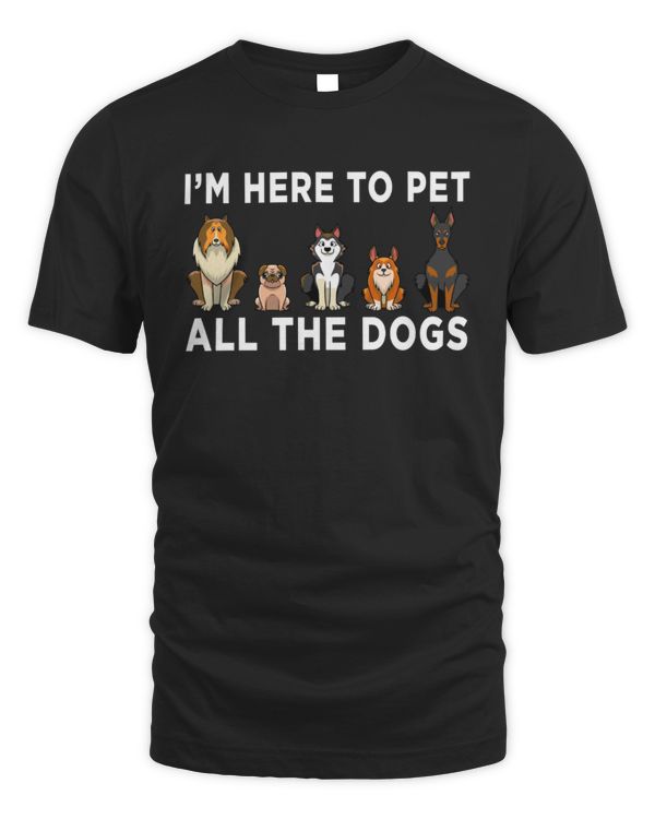 Cute Dog Design For Men Women Puppy Pet Companion Dog Lover T-Shirt